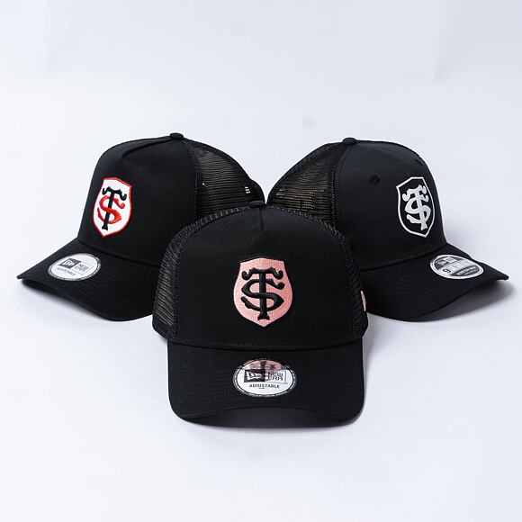 Kšiltovka New Era - 9FORTY Trucker Third - Stade Toulousain - Black / Pink