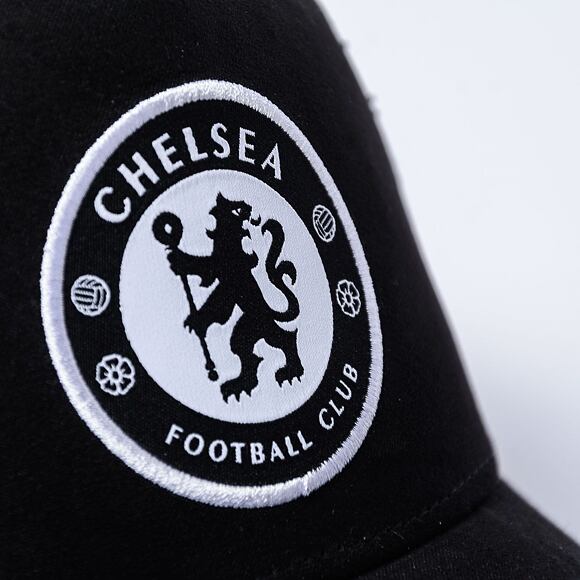 Kšiltovka New Era - 9FORTY Trucker Suede - Chelsea FC Lion Crest - Black