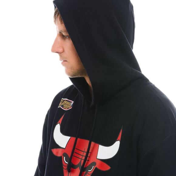 Mikina Mitchell & Ness NBA Team Logo Hoody Chicago Bulls Black