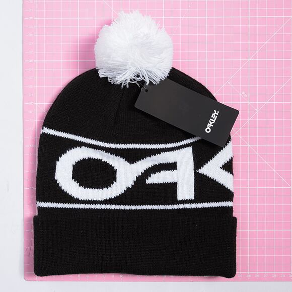 Kulich Oakley Factory Cuff Beanie Black/White Logo