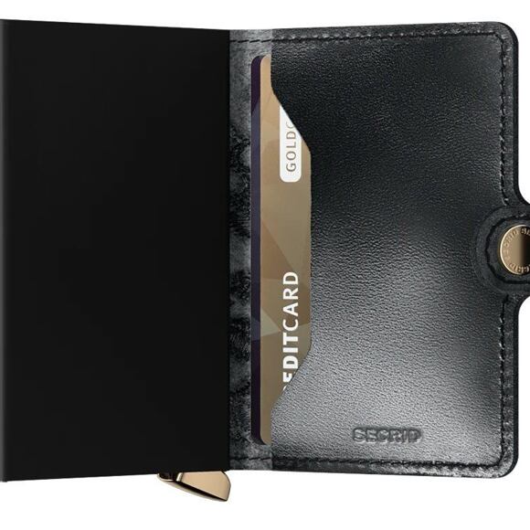 Peněženka Secrid Miniwallet Stitch Floral Black