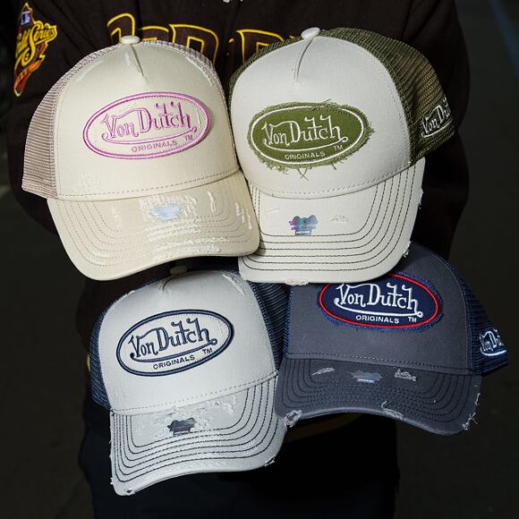 Kšiltovka Von Dutch - Trucker Kalmar - Caps - Cot Twill - White/ Green