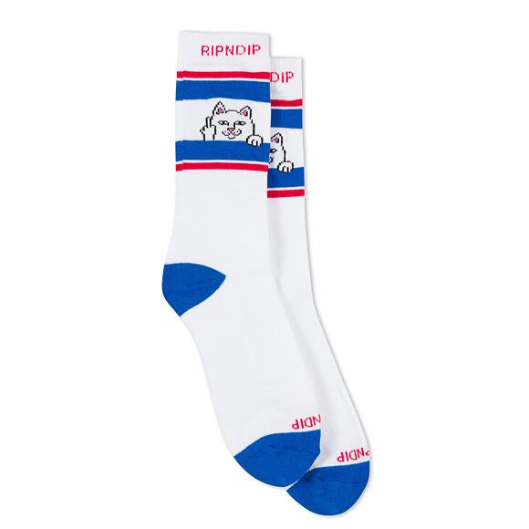 Ponožky Rip N Dip - Peeking Nermal Socks - White