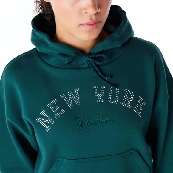 Dámská Mikina New Era - Diamante Hoody - NY Yankees - Dark Green