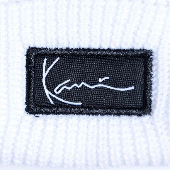 Kulich Karl Kani Woven Signature Essential Fisherman Beanie white