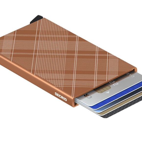 Pouzdro na karty Secrid Cardprotector Laser - Tartan Rust