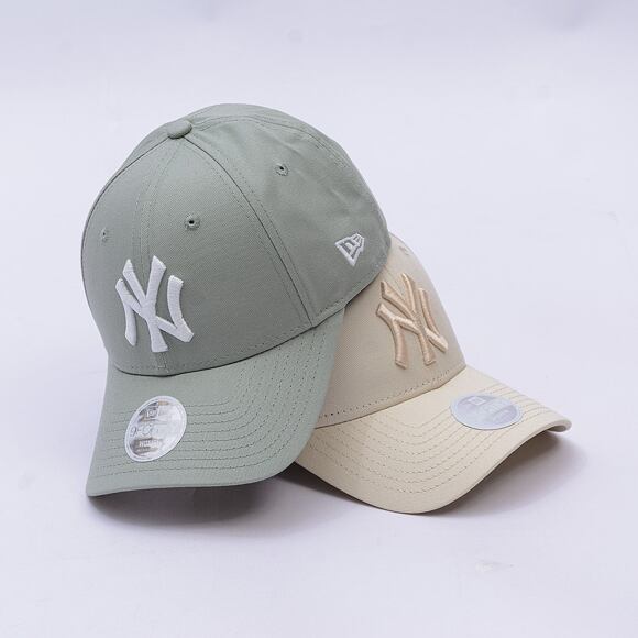 Dámská Kšiltovka New Era - MLB Metallic 9FORTY - NY Yankees - Mint Green / Off White