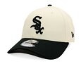 Kšiltovka New Era - MLB Color Block 9FORTY - Chicago White Sox - Cream / Black