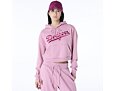 Dámská Mikina New Era - MLB Graphic Crop Hoodie - LA Dodgers - Pink