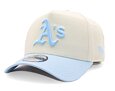 Kšiltovka New Era - MLB Cream & Patch 9FORTY A-Frame - Oakland Athletics - Cream / Pastel Blue