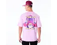 Triko New Era - Location Graphic Oversized Tee - Pastel Pink / White