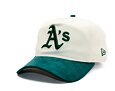 Kšiltovka New Era - MLB Script GOLFER - Oakland Athletics - Cream / Dark Green