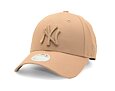 Dámská kšiltovka New Era - 9FORTY League Essential - NY Yankees - Camel