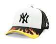 Kšiltovka New Era - 9FORTY Trucker Flame - NY Yankees - Black