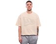 Triko New Era - Tech Flag Oversized Tee - Cream / Grey