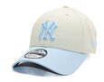 Kšiltovka New Era - MLB World Series Patch 9FORTY - NY Yankees - Cream / Pastel Blue