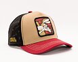 Kšiltovka Capslab - Trucker Looney Tunes - Wile E. Coyote v.2 Trucker -Brown / Burgundy