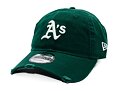 Kšiltovka New Era - MLB Distressed 9TWENTY - Oakland Athletics - Dark Green / Gold