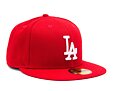 Kšiltovka New Era - 59FIFTY Basic - LA Dodgers - Scarlet / White