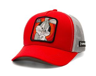 Dětská Kšiltovka Capslab Looney Tunes Trucker - Bugs Bunny - Red / Grey