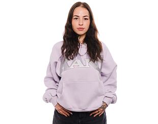 Dámská Mikina Karl Kani Woven Signature Glitter OS Hoodie lilac