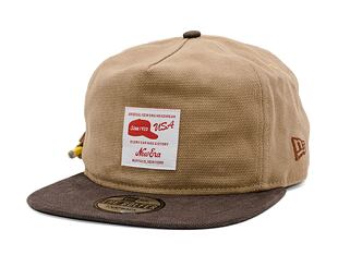 Kšiltovka New Era - Image Drop - Work Cap GOLFER - Tan Brown / Walnut