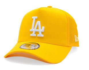 Kšiltovka New Era - MLB Essential 9FORTY Trucker - LA Dodgers - Grilled Yellow / Blue