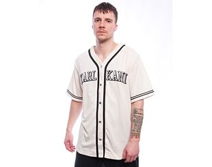 Dres Karl Kani - College Baseballshirt off - white/black