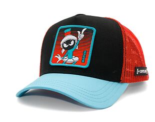 Kšiltovka Capslab - Trucker Looney Tunes - Marvin the Martian - UFO - Black / Turqouise