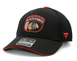 Kšiltovka Fanatics Authentic Pro Draft Chicago Blackhawks Black/Athletic Red