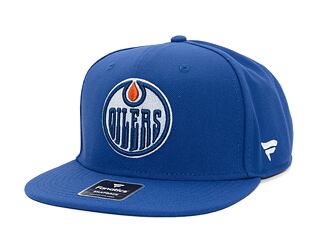 Kšiltovka Fanatics - Edmonton Oilers - A/CAP Str Mid Crn Adj Sqv Sbk - Blue Cobalt