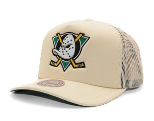 Kšiltovka Mitchell & Ness Evergreen Trucker Vintage - Anaheim Ducks - Off White