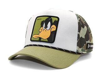 Kšiltovka Capslab - Trucker Looney Tunes - Daffy Duck - Camo