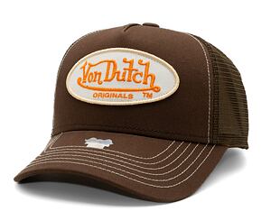 Kšiltovka Von Dutch Trucker Boston - Brown/Brown