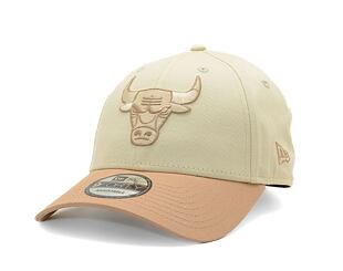 Kšiltovka New Era - 9FORTY Color Block - Chicago Bulls - Beige