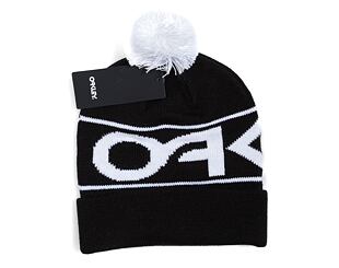 Kulich Oakley Factory Cuff Beanie Black/White Logo