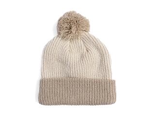 Dámský kulich New Era - Medium Knit Block Pom Beanie - Beige