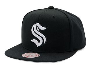 Kšiltovka Mitchell & Ness - Evergreen Black White Snapback - Seattle Kraken - Black