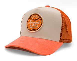 Kšiltovka Mitchell & Ness - Baseball Trucker - Cream/Maroon