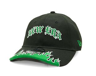 Kšiltovka New Era - 9TWENTY Flame - Black / Kelly Green