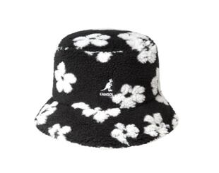 Klobouk Kangol - Floral Fleece Bucket - Black/White