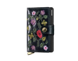 Peněženka Secrid Miniwallet Stitch Floral Black