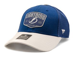 Kšiltovka Fanatics - Tampa Bay Lightning - A/CAP Structured Adjustable Meshback - Blue Cobalt/White