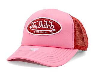 Kšiltovka Von Dutch - Trucker Tampa - Caps - Polyester Foam - Pink/ Red