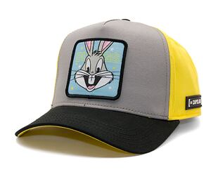 Kšiltovka Capslab - Trucker Looney Tunes - Bugs Bunny - Yellow / Grey