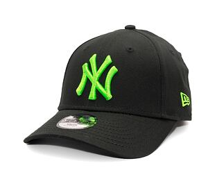 Dětská Kšiltovka New Era - 9FORTY Kids MLB Neon - NY Yankees - Black / Green Glow