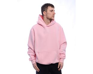 Mikina Karl Kani Small Signature Essential Os Hoodie rose