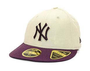 Kšiltovka New Era - 59FIFTY Low Profile "Late Fall Vibes" - NY Yankees - Cream / Purple