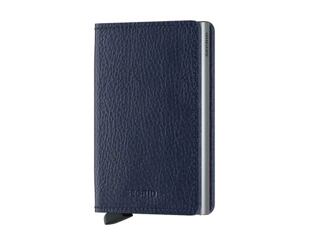 Peněženka Secrid Slimwallet Vegetable Tanned Navy-Silver