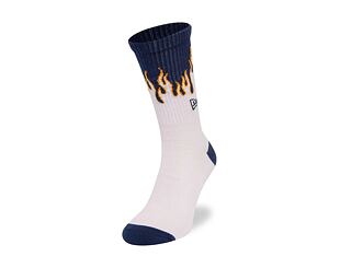 Ponožky New Era - Flame Crew Socks - White / Orange